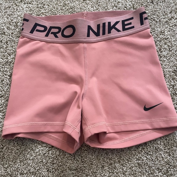 Nike Pants - Nike Pink Athletic Shorts with Compression Fit